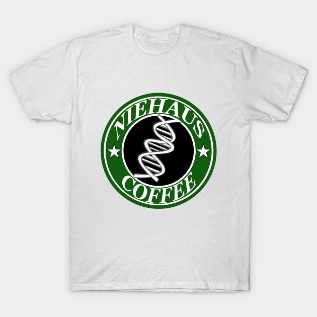 Niehaus Coffee T-Shirt by charliecam96